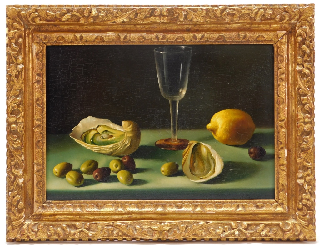 Appraisal: FERNAND RENARD TROMPE L'OEIL STILL LIFE PAINTING France b Depicts