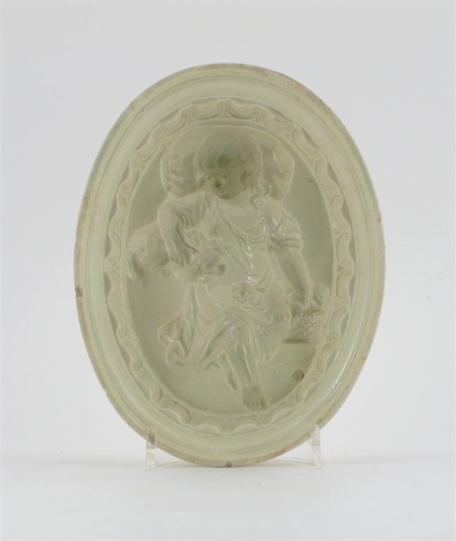 Appraisal: A creamware oval jelly mould