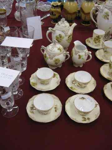 Appraisal: Ohme Silesia ''Old Ivory'' Porcelain Tea Set pieces including teapot