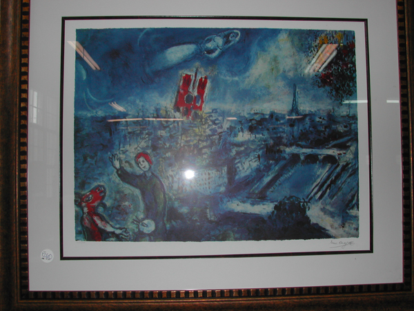 Appraisal: Marc Chagall Russian French - Paris at Night limited edition