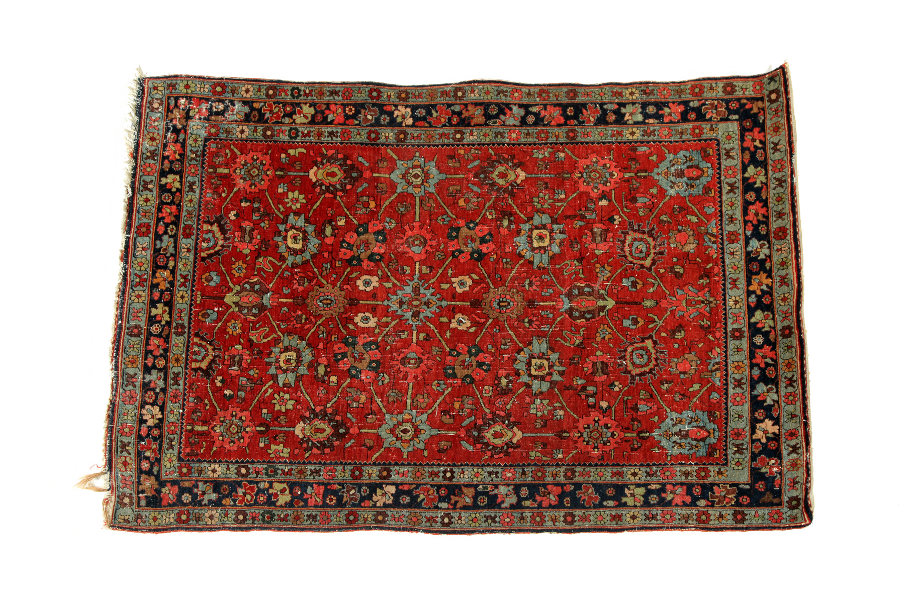 Appraisal: ORIENTAL RUG Twentieth century Bidjar Red ground ' x '