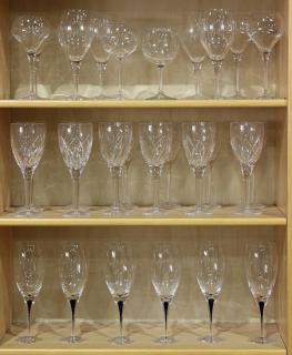 Appraisal: lot of Crystal stemware by Waterford lot of Crystal stemware