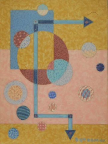 Appraisal: BISTTRAM Emil Gouache or Encaustic on Paper abstract composition Signed