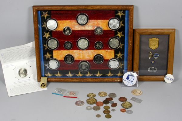 Appraisal: Group of large and small coin commemoratives proof sets tokens