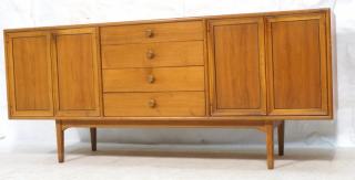 Appraisal: Kipp Stewart Modernist Credenza Four Drawers wi Kipp Stewart Modernist