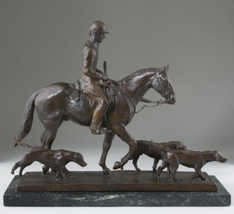 Appraisal: Alice Carr de Creeft CA - On the Hunt bronze