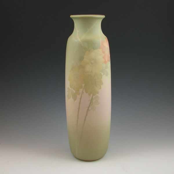 Appraisal: Weller Matte Louwelsa or Perfecto vase with floral decoration by