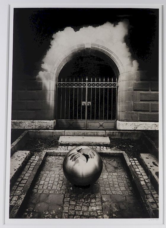 Appraisal: Jerry N Uelsmann Platinum Portfoilo Surreal Photo Michigan b Untitled