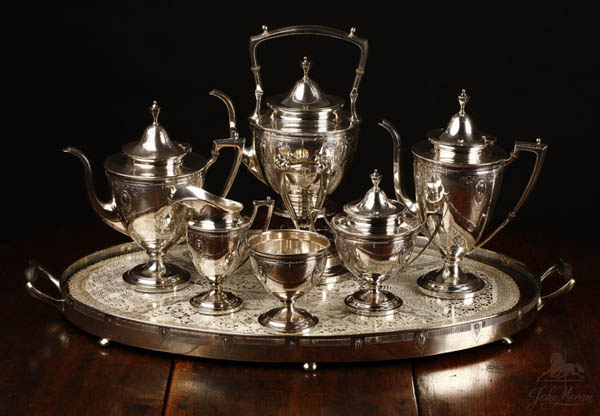 Appraisal: Whiting sterling seven piece coffee tea service Whiting sterling seven