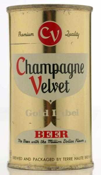 Appraisal: Champagne Velvet Light Gold Set Beer Can - Scratches Top