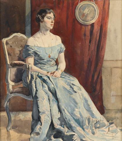 Appraisal: SIR WILLIAM ORPEN irish - LADY ORPEN SEATED IN AN