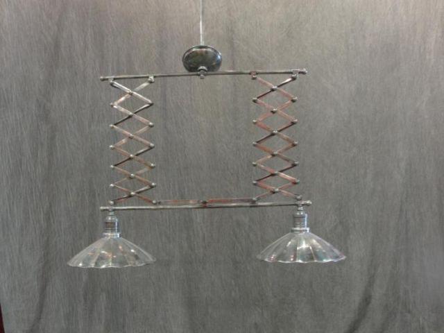 Appraisal: Steel Light Expanding Chandelier Midcentury From a Long Island location