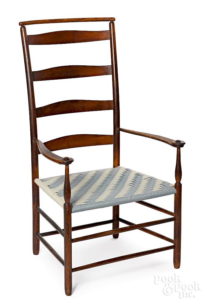 Appraisal: Shaker armchair Exclusive on Bidsquare Shaker armchair Provenance The Collection