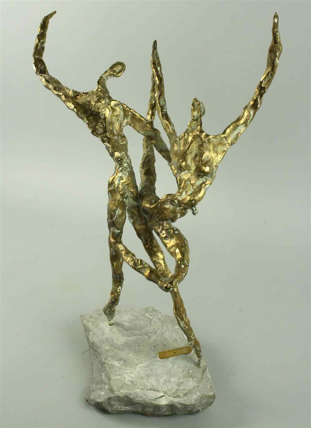 Appraisal: ITALIAN BRONZE SCULPTURE OF TWO DANCERS Emanuele Scarnicci Italian b