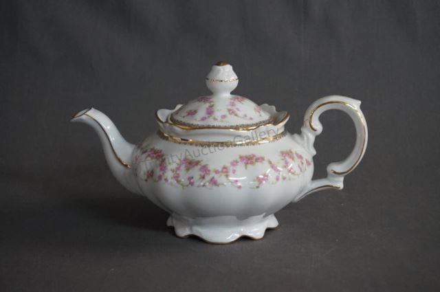 Appraisal: NC West Germany Bridal Rose Bone China Teapot West Germany