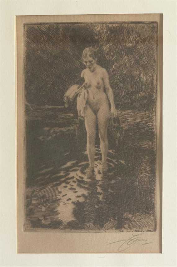 Appraisal: ZORN ANDERS Utmeland - Mora Female nude Lot of four