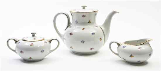 Appraisal: A Rosenthal Three Piece Tea Set comprising a teapot a