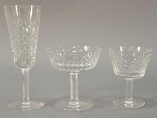 Appraisal: Waterford Alana crystal stems in three sizes Waterford Alana crystal