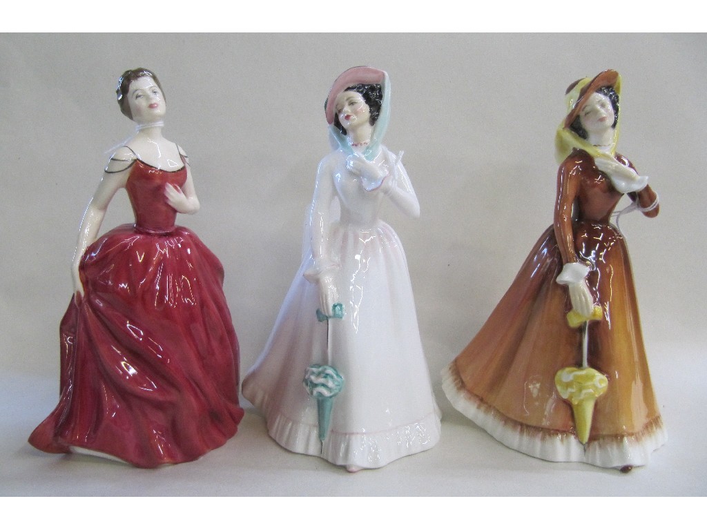 Appraisal: Three Royal Doulton figures to include Julia HN Innocence HN