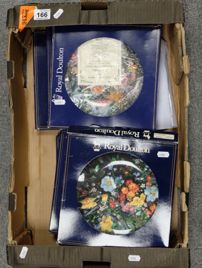 Appraisal: A collection of Royal Doulton Classical floral's plates mostly boxed