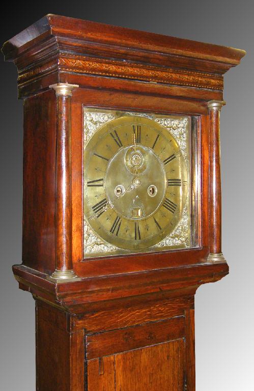 Appraisal: Oak eight day longcase clock with five pillar movement the