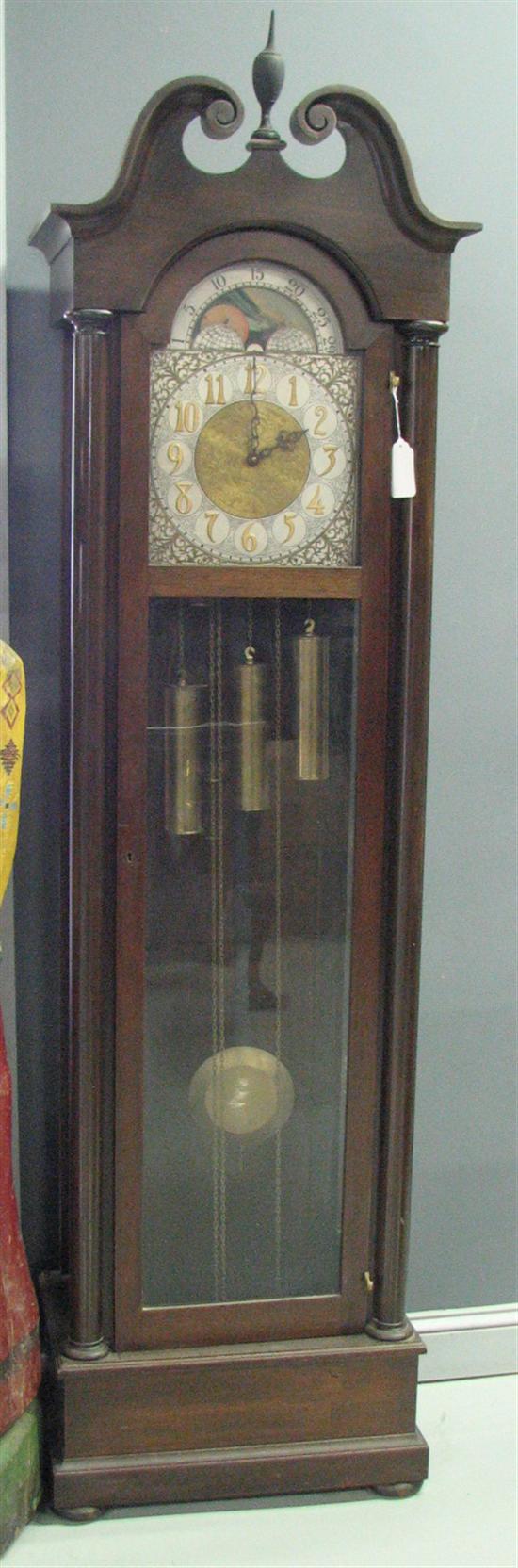 Appraisal: Tall Case Clock Circa Breitinger Sons Inc Philadelphia PA on