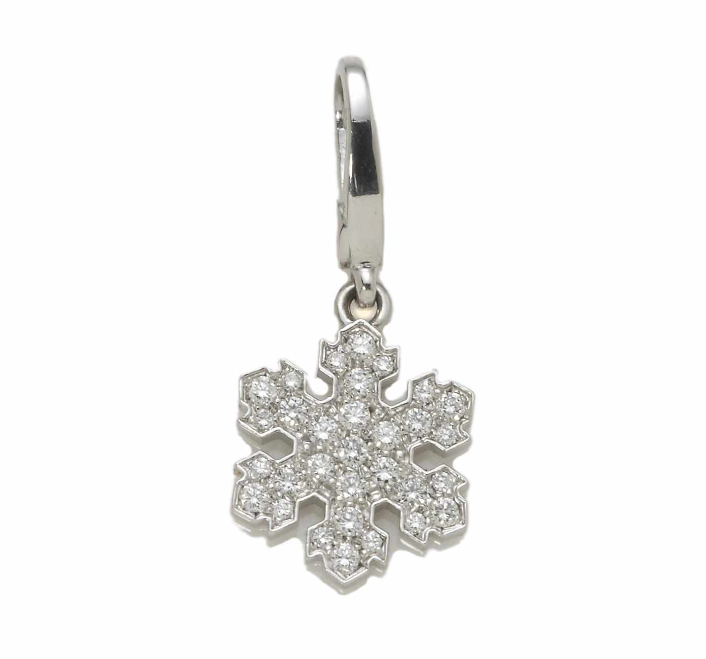 Appraisal: A diamond snowflake charm Bulgari signed Bvlgari mounted in eighteen