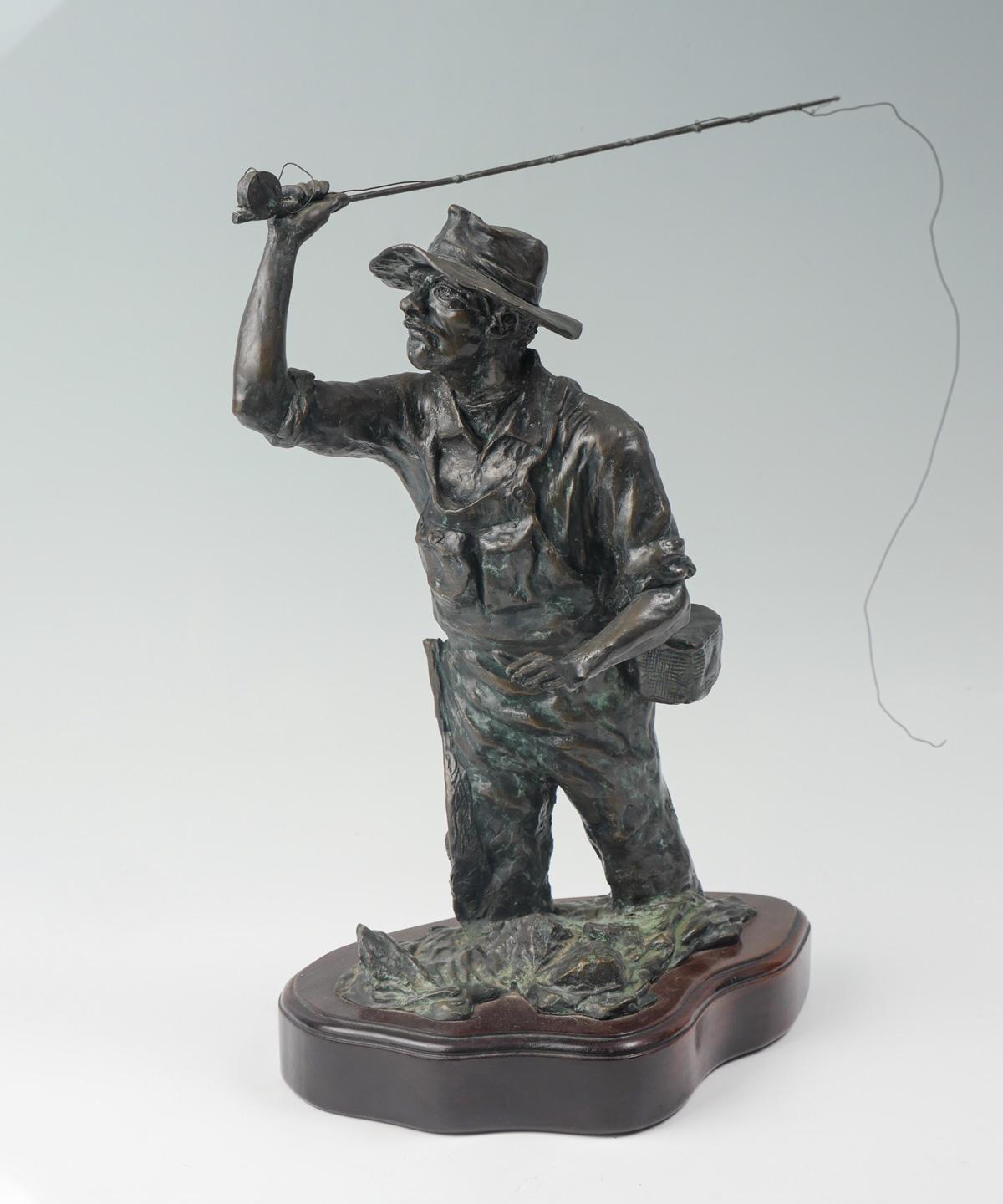 Appraisal: ENGLISH Robert American th Century Fly Fisherman Knee Deep in