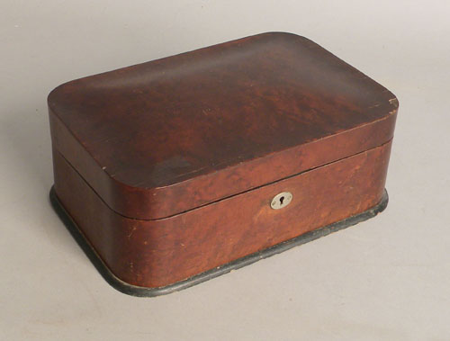 Appraisal: Victorian walnut lap desk h w d together with two