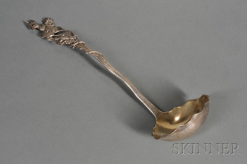 Appraisal: Gorham Sterling Figural Punch Ladle late th century the cast