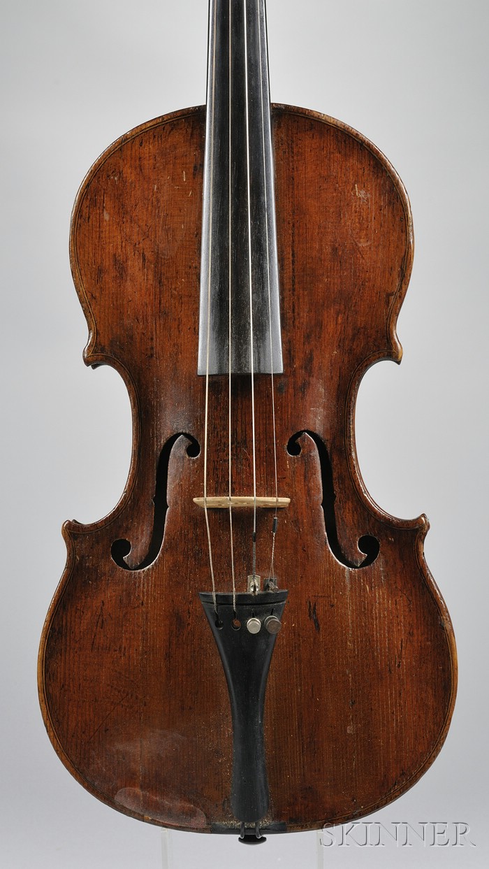 Appraisal: Markneukirchen Violin c School of Johann Ficker labeled GOTTLOB length