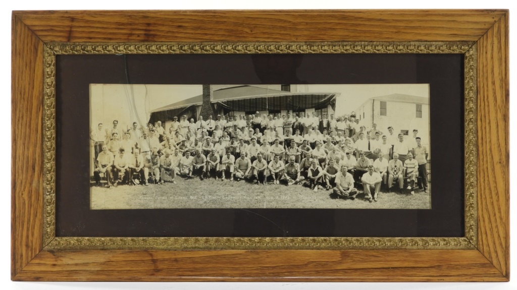 Appraisal: C PANORAMIC PHOTOGRAPH RI TELEPHONE WORKERS United States Dated In