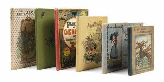 Appraisal: CHILDREN'S FRENCH A group of six children's books in the