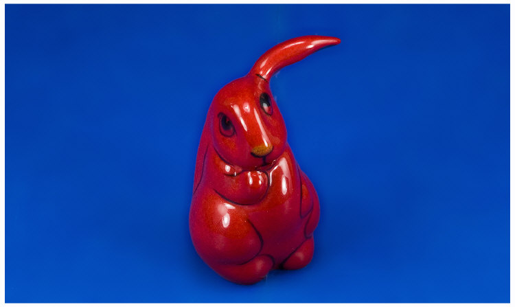 Appraisal: Royal Doulton Flambe Lop-Eared Rabbit Model Number Extra mark to