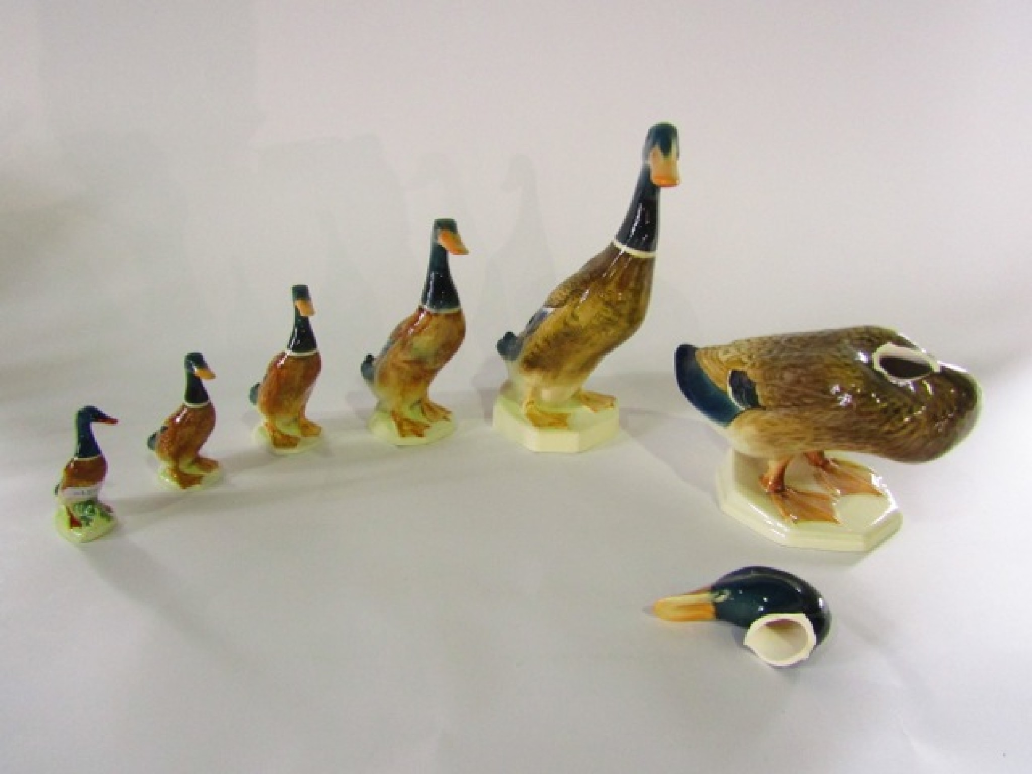 Appraisal: A collection of four graduated Beswick models of mallards with