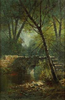 Appraisal: Painting Edwin Deakin Edwin Deakin American - Bridge Over a