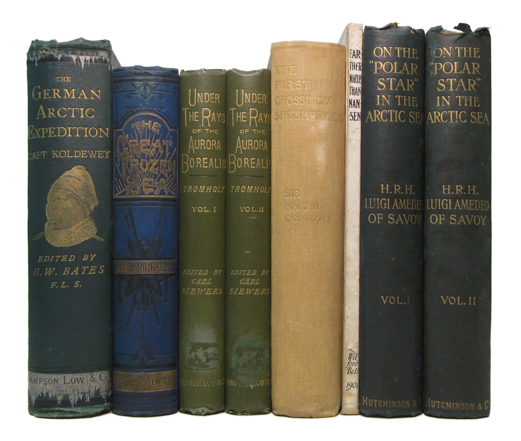 Appraisal: ARCTIC EXPLORATION Group of volumes Various sizes original cloth varying