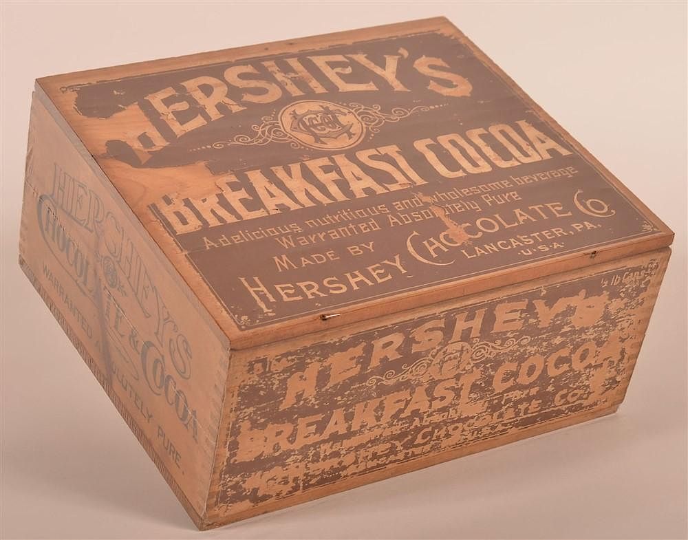 Appraisal: s Hersheys Cocoa Lancaster PA Wood Box s Hersheys Chocolate