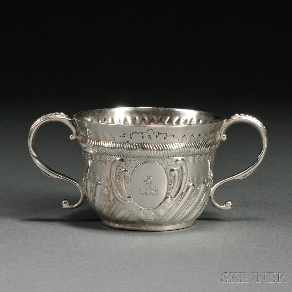 Appraisal: George II Sterling Silver Two-handled Cup London - Francis Spilsbury