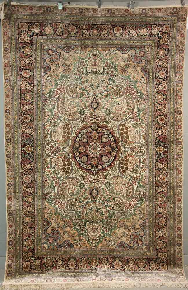 Appraisal: SILK AREA RUG - ' '' x ' '' -