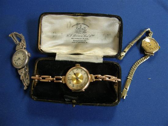 Appraisal: Three lady's bracelet watches