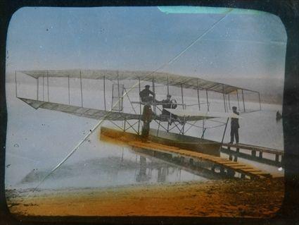 Appraisal: BIRTH OF AVIATION - OVER SEVENTY PHOTOGRAPHIC GLASS SLIDES Captures