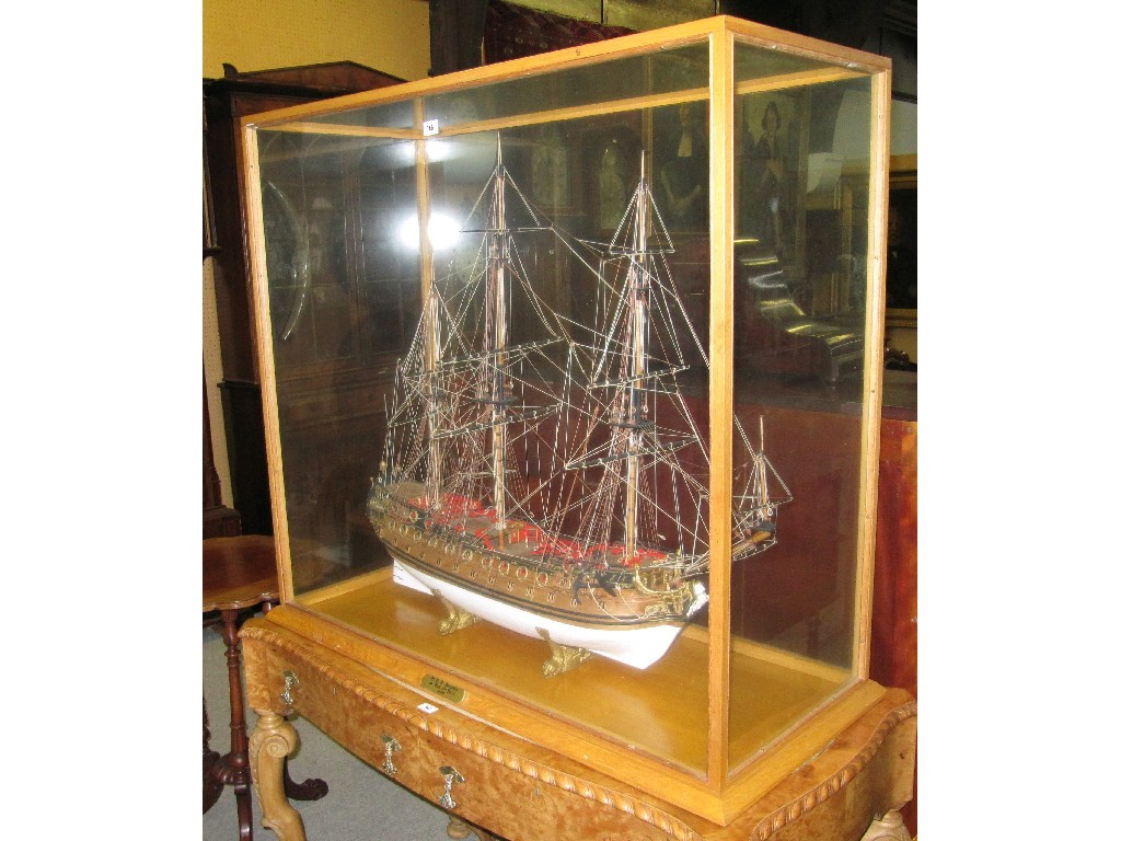 Appraisal: Scale model of the gun nd rate HMS Unicorn c