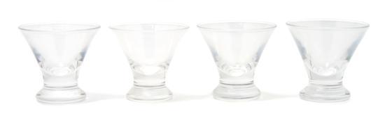 Appraisal: A Set of Twelve Drinking Glasses Steuben of round tapering