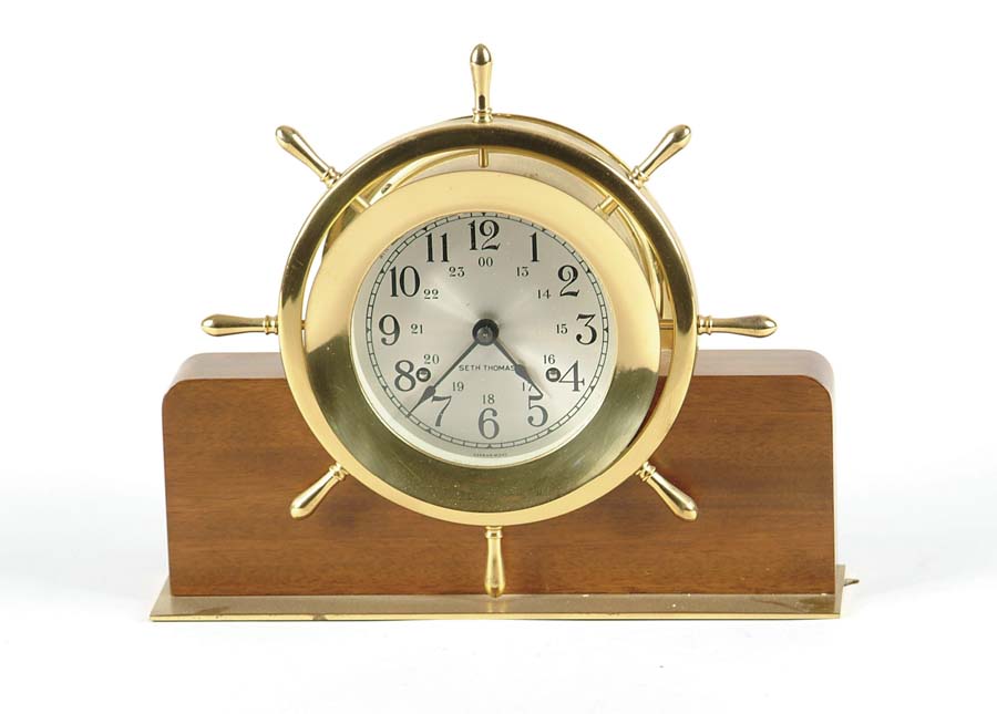 Appraisal: SETH THOMAS SHIP S CLOCK Model Helmsman E - Ship