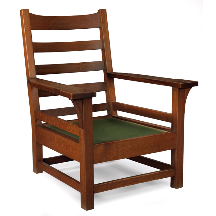 Appraisal: La Hacienda The John L Jerome Collection Gustav Stickley armchair