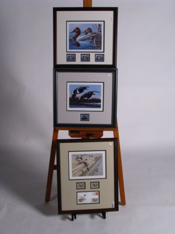 Appraisal: Three Ducks Unlimited stamped prints including by Ken Bucklew by