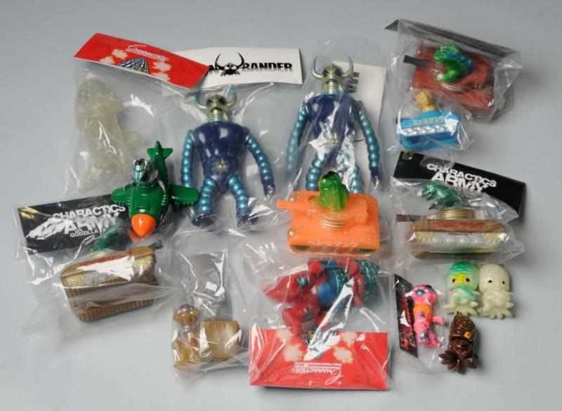 Appraisal: Lot of Charactics Soft Vinyl Figures Description Includes ten plus