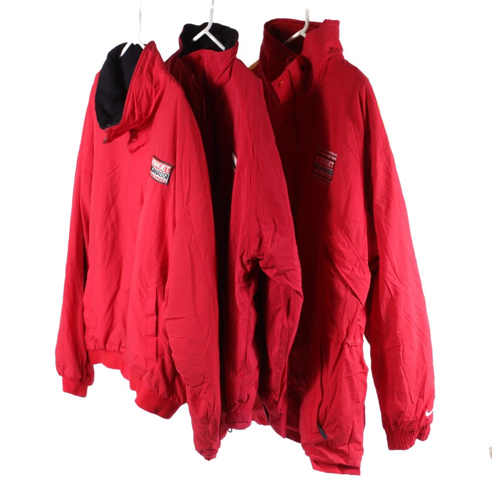 Appraisal: TARGET GANASSI RACING TEAM CREW JACKETS ARMPIT-TO-ARMPIT L LARGEST Target