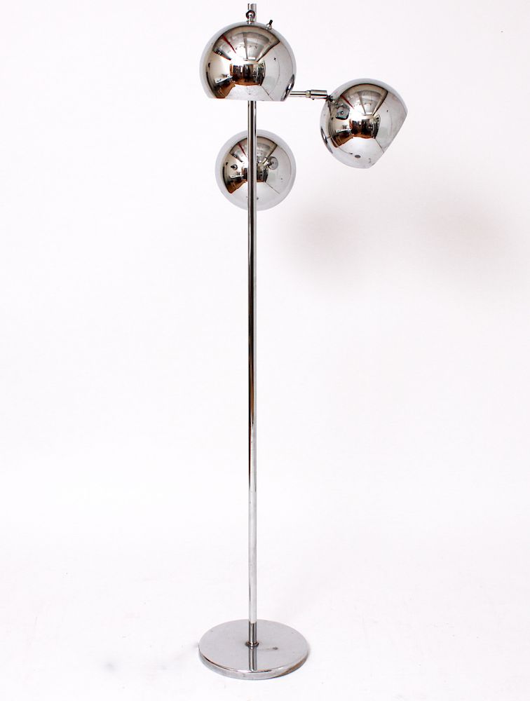 Appraisal: Koch Lowy Chrome Floor Lamp Koch Lowy chrome floor lamp